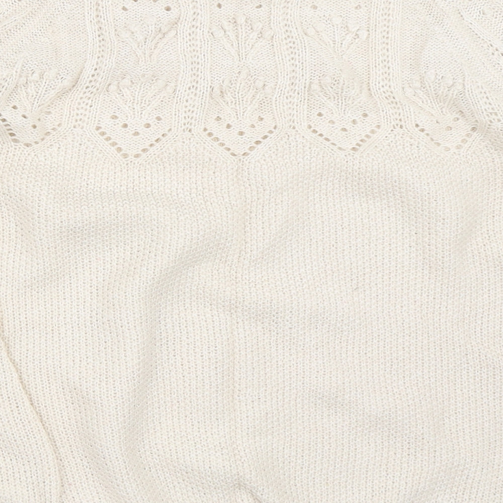 Marks & Spencer Womens Beige Pullover Jumper Size 12
