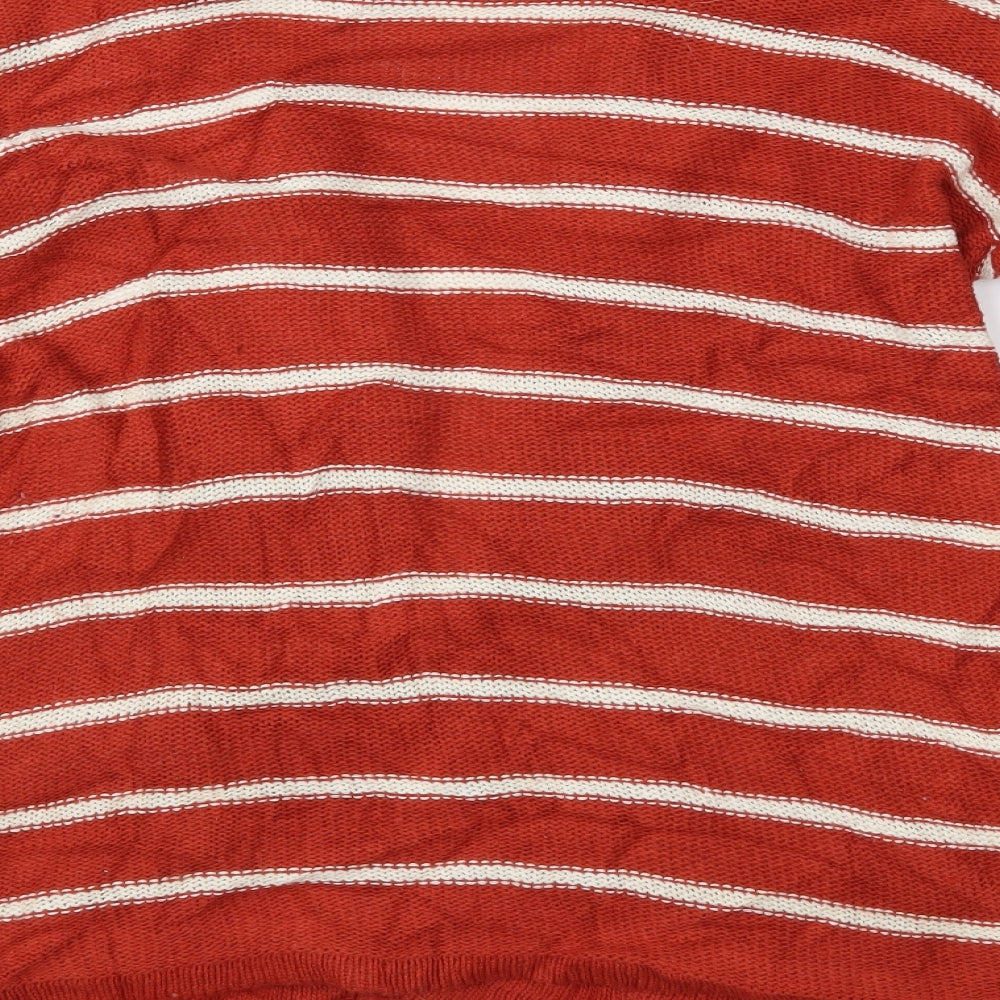 Dreams Womens Brown Striped Cardigan Jumper Size M