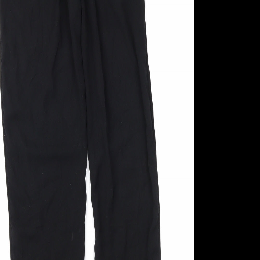 H&M Womens Black Trousers Size 4 L28 in