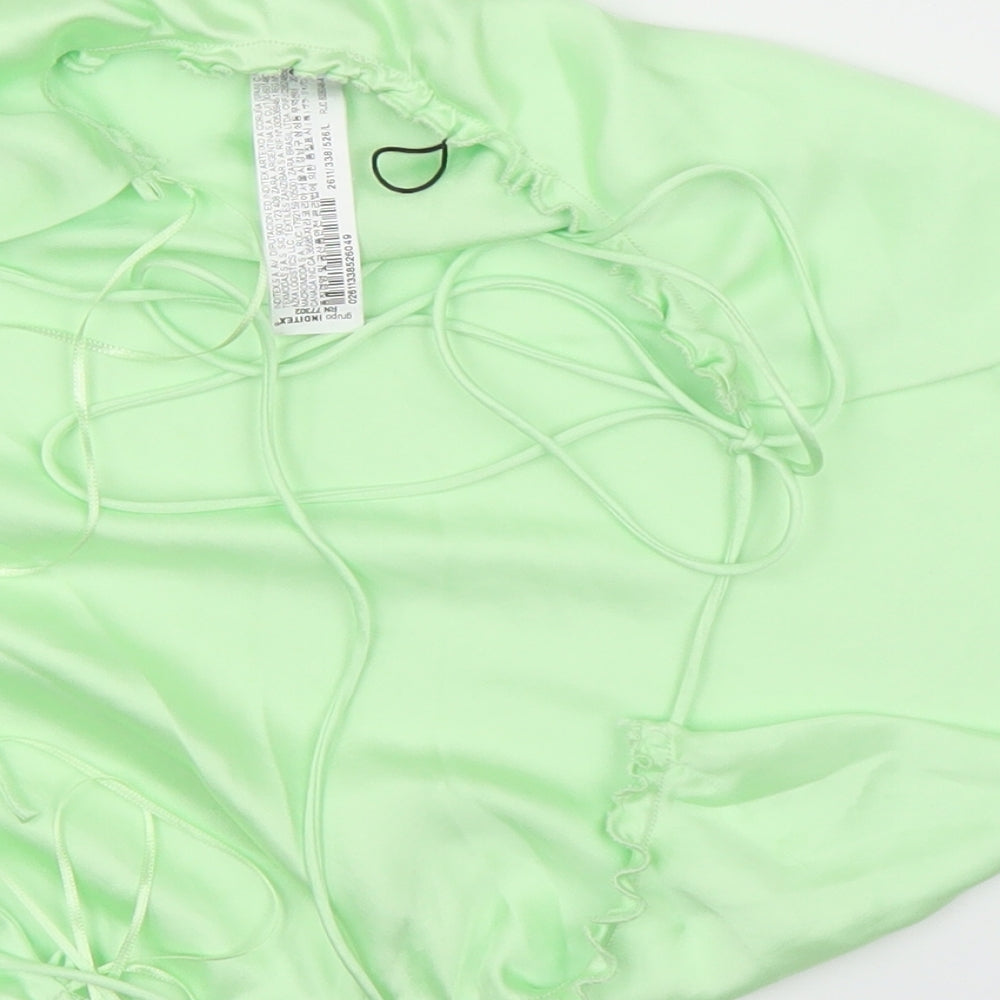 Zara Womens Green Basic Blouse Size L