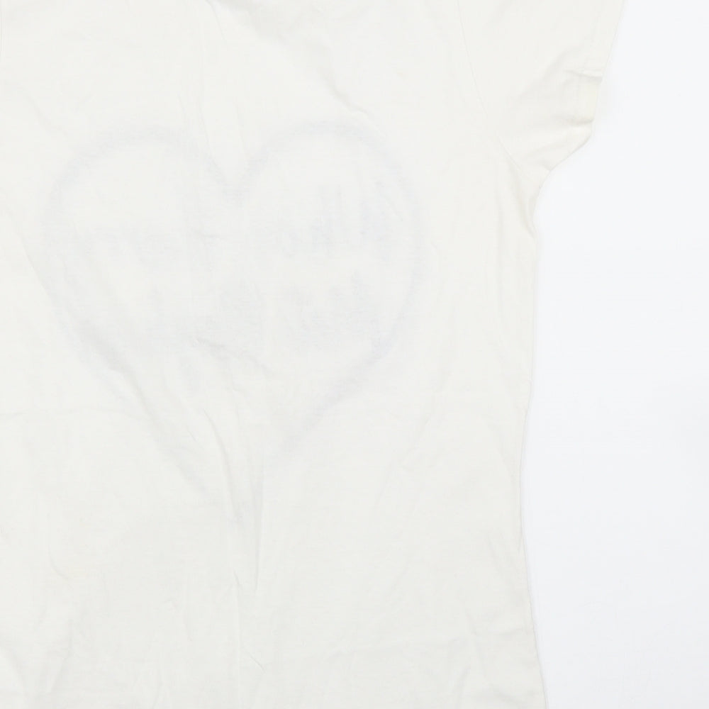 Preworn Womens White Basic T-Shirt Size S