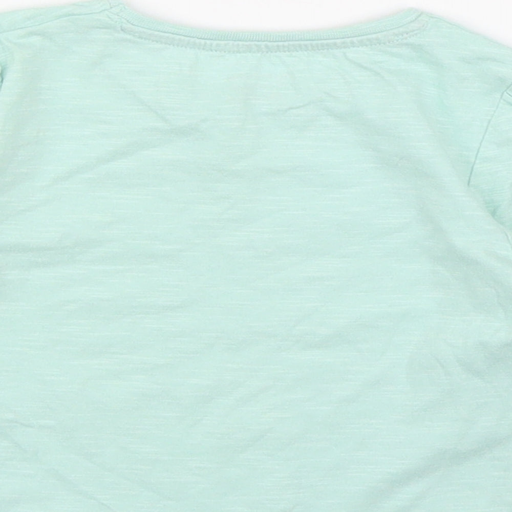 Primark Girls Green Basic T-Shirt Size 12 Months