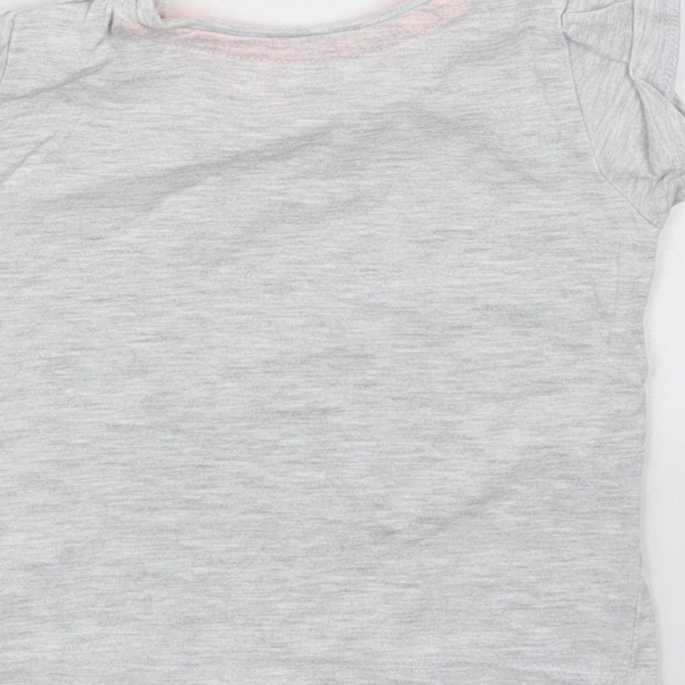 Primark Girls Grey Basic T-Shirt Size 6-9 Months