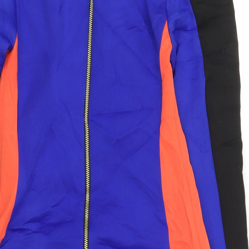 River Island Womens Blue Colourblock Sheath Size 8