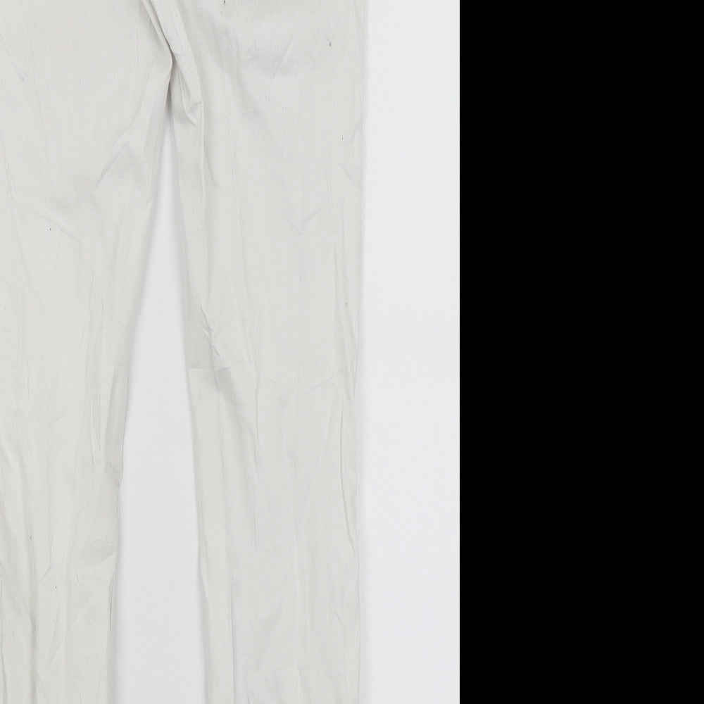 H&M Womens White Skinny Jeans Size 12 L29 in