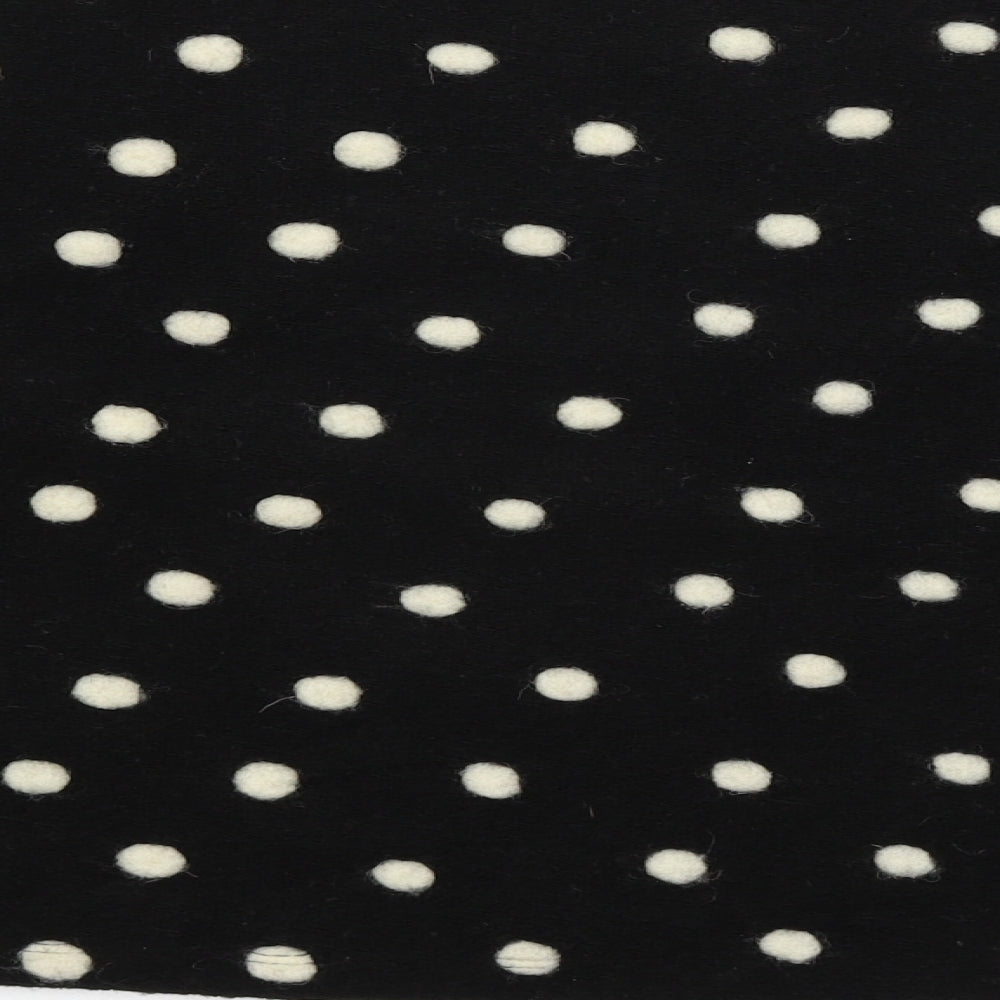 New Look Womens Black Polka Dot Pullover Jumper Size S