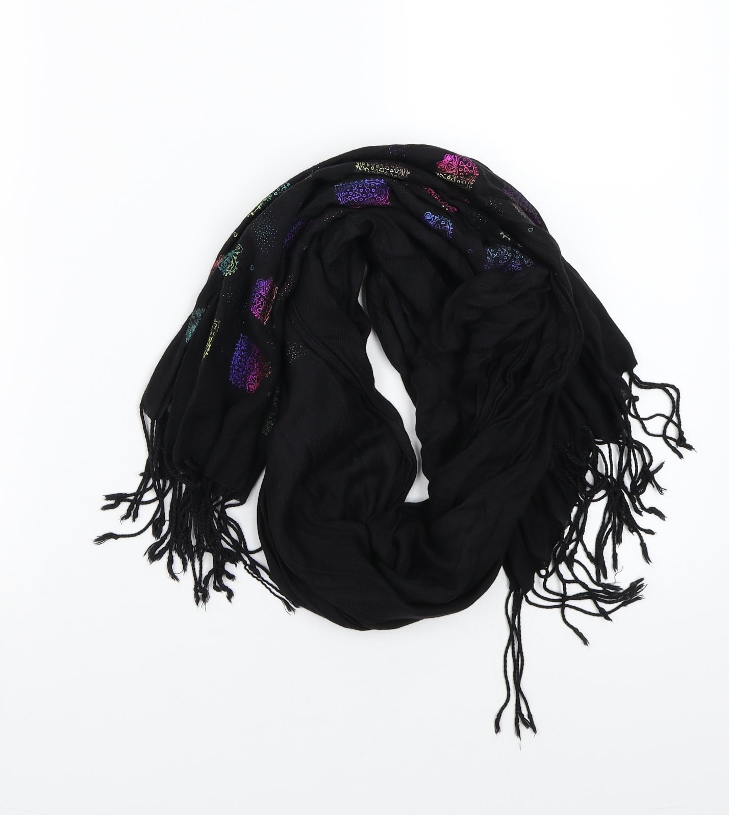 Preworn Womens Black Scarf