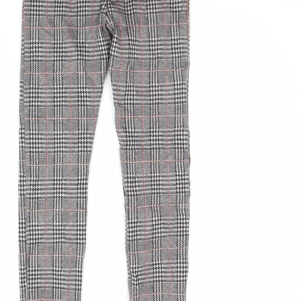 Nutmeg Girls Black Plaid Bloomer Trousers Size 11 Years