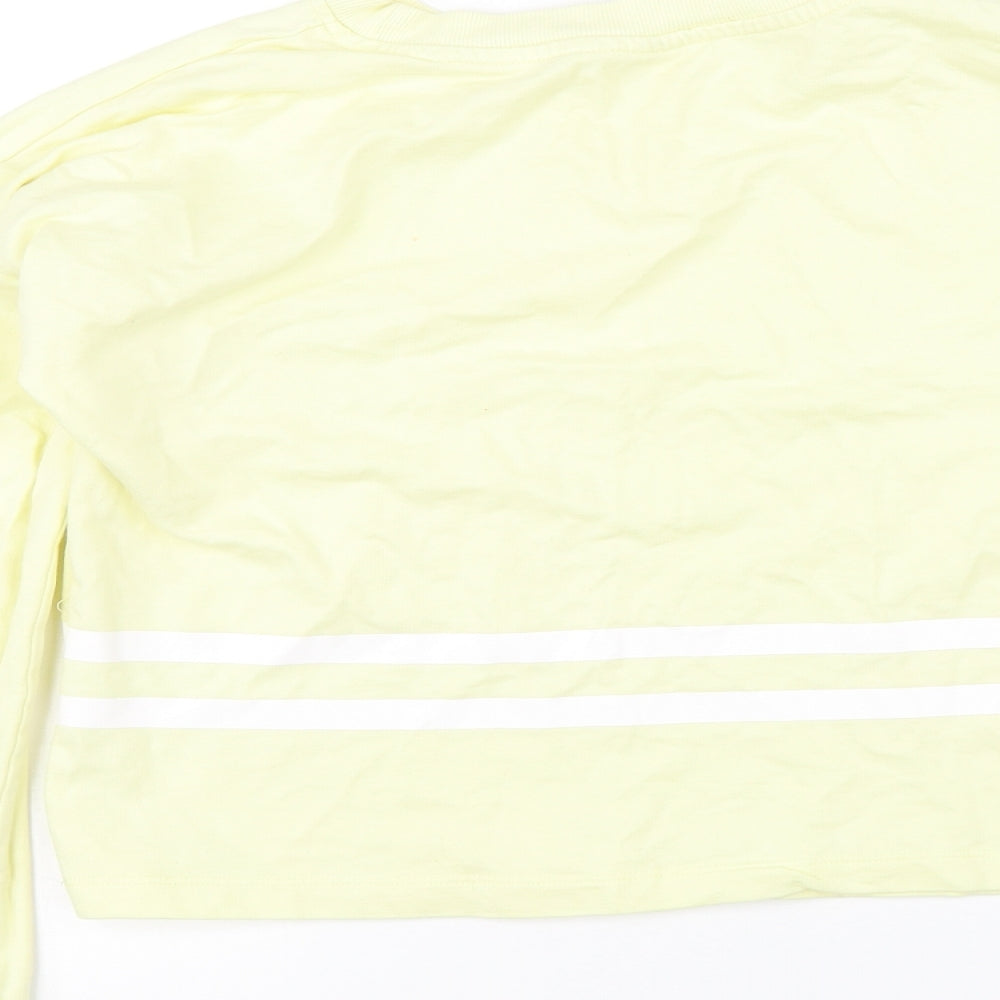 H&M Girls Yellow Pullover Jumper Size 15 Years