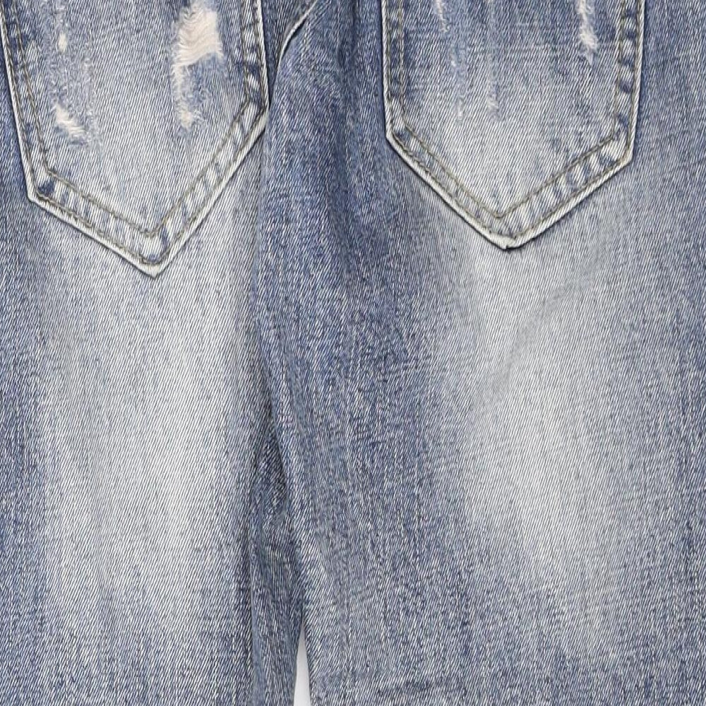Hong Jin Chun Mens Blue Denim Cropped Jeans Size 27 in L22 in