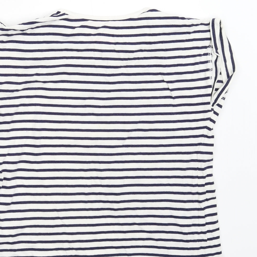 Matalan Girls Multicoloured Striped Basic T-Shirt Size 10-11 Years