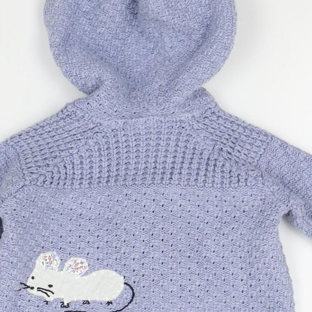 NEXT Baby Blue Cardigan Jumper Size 3-6 Months