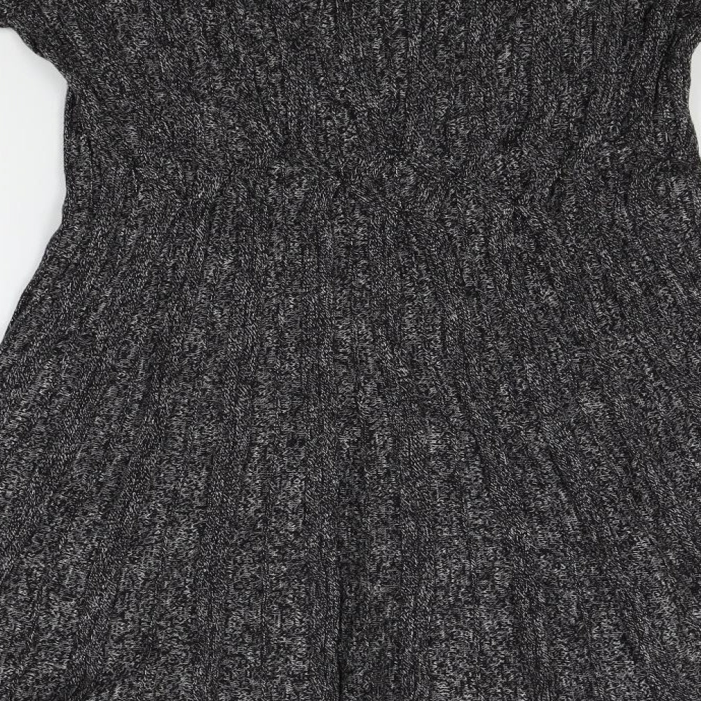 Max Studio Womens Grey Jumper Dress Size S