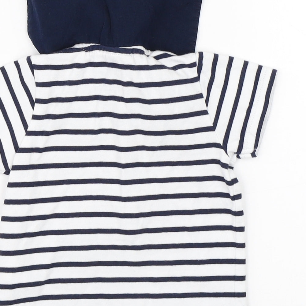 Debenhams Boys Blue Striped Basic Polo Size 6-9 Months