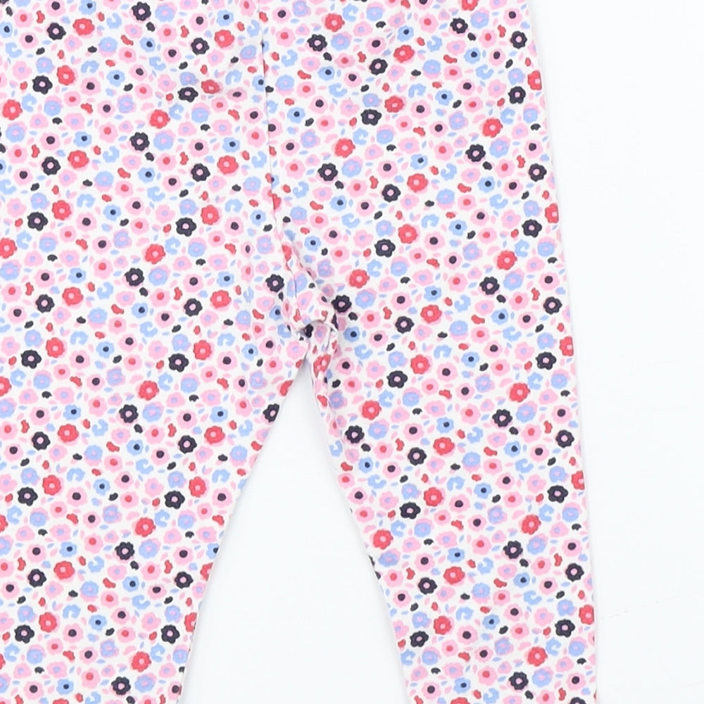 George Girls Pink Floral Pyjama Pants Size 6-9 Months