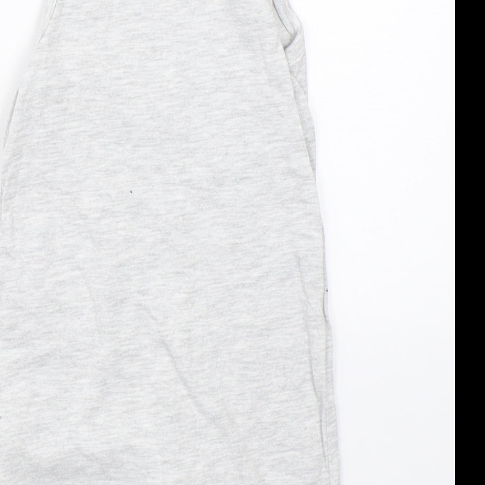 F&F Boys Grey Dungaree One-Piece Size 3-6 Months