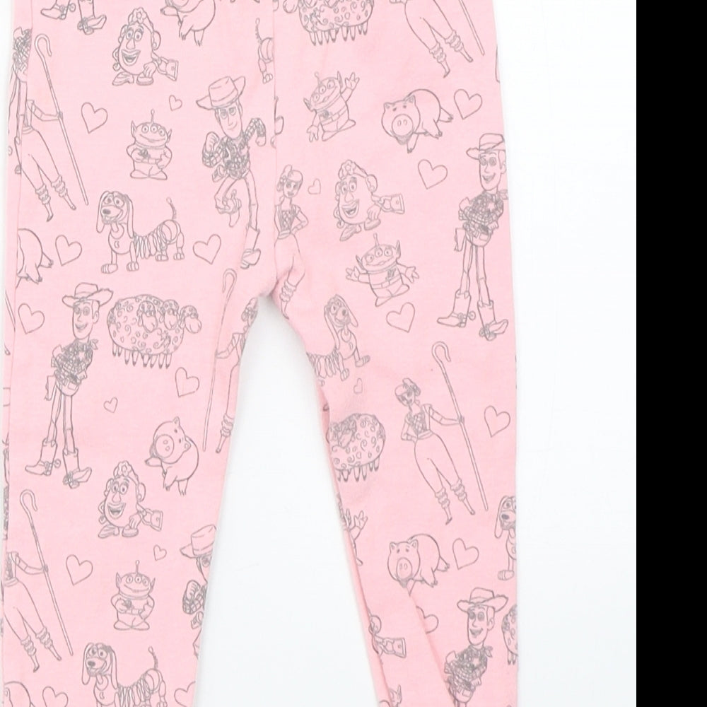 Toy Story Girls Pink Pyjama Pants Size 12-18 Months - disney toy story