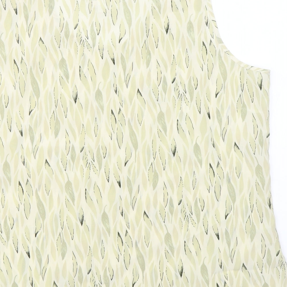 All Paradise Womens Green Basic Blouse Size 16