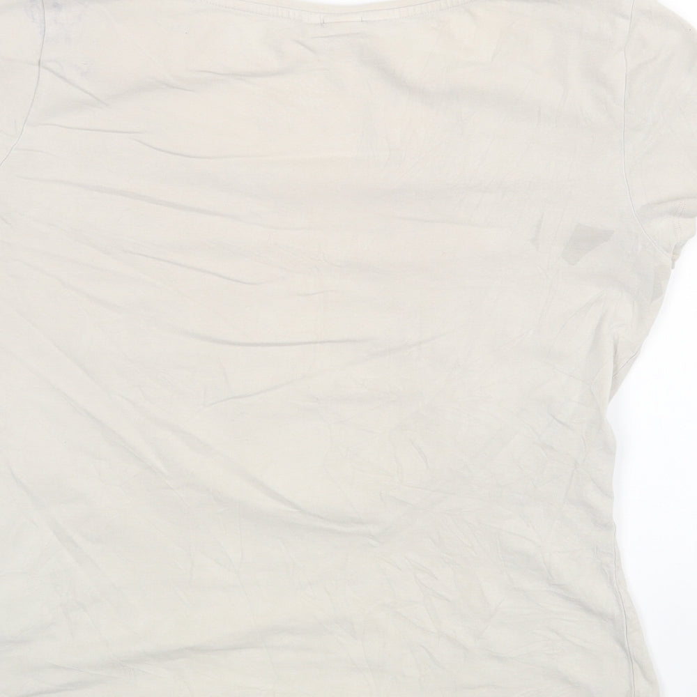 H&M Womens Beige Basic Blouse Size M