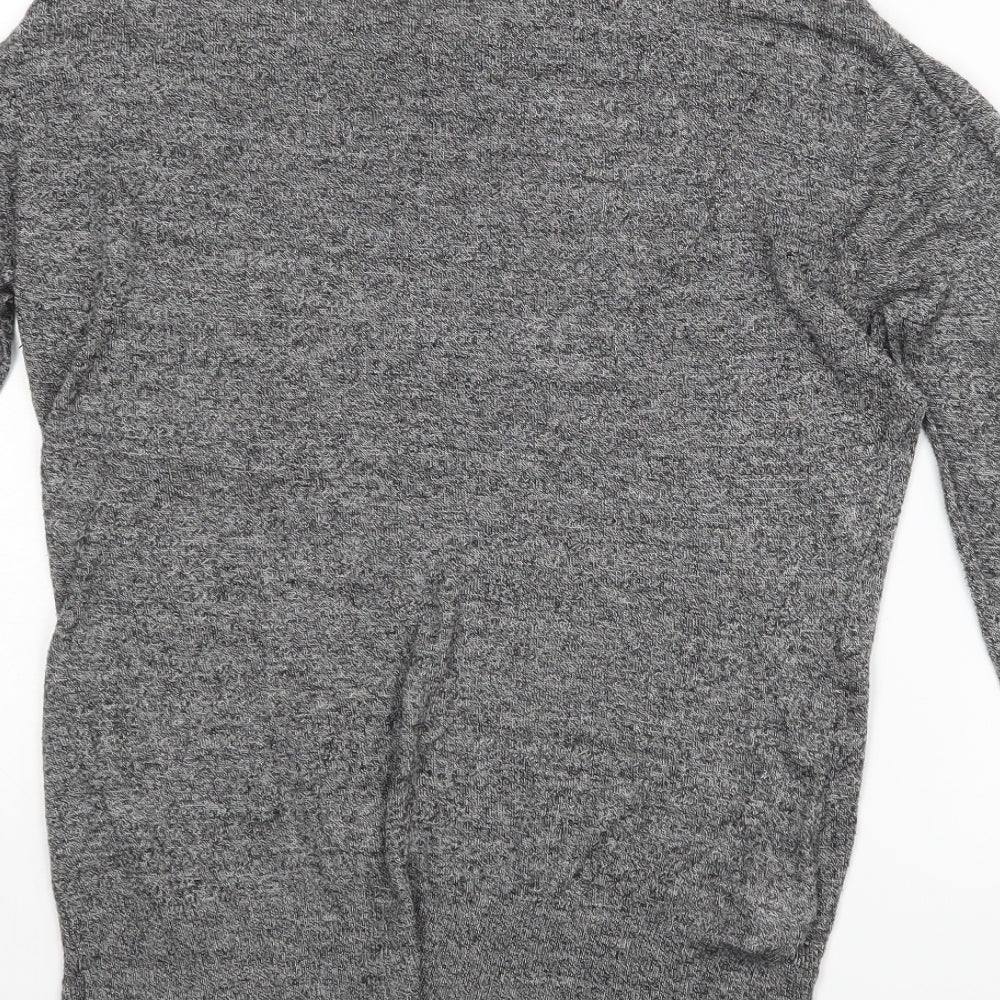 Peakocks Womens Grey Basic Blouse Size 14