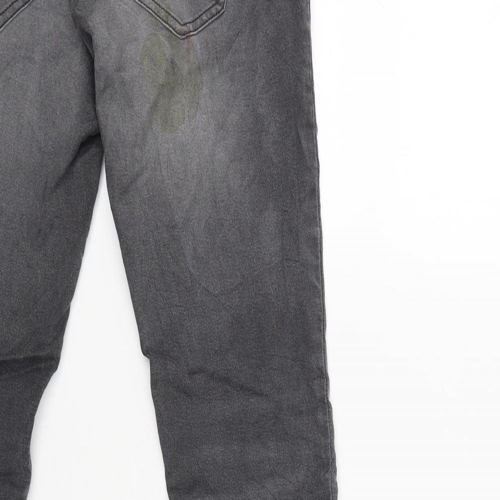 BIG STAR Womens Grey Cargo Trousers Size 26 L28.5 in
