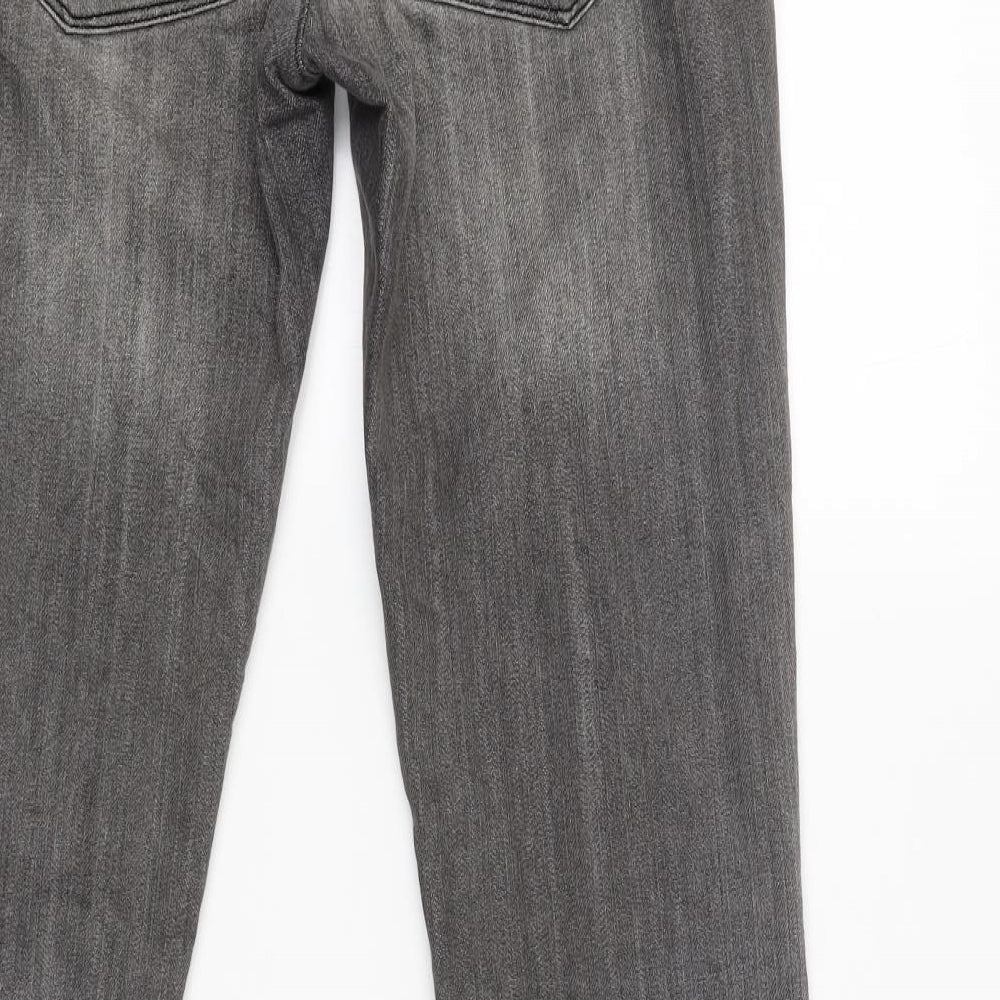 Bianca Womens Grey Straight Jeans Size 36 L31 in