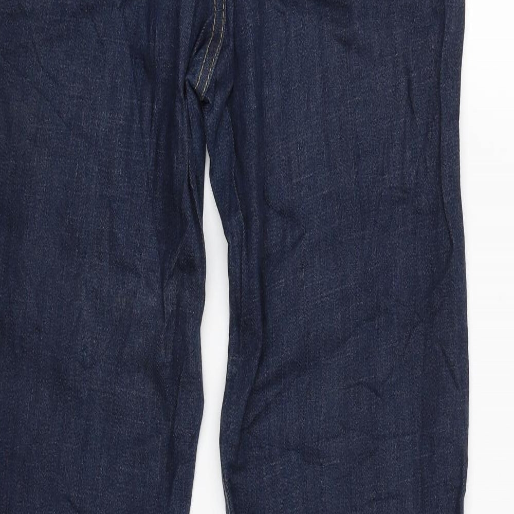 LOGIC Womens Blue Straight Jeans Size L L29 in