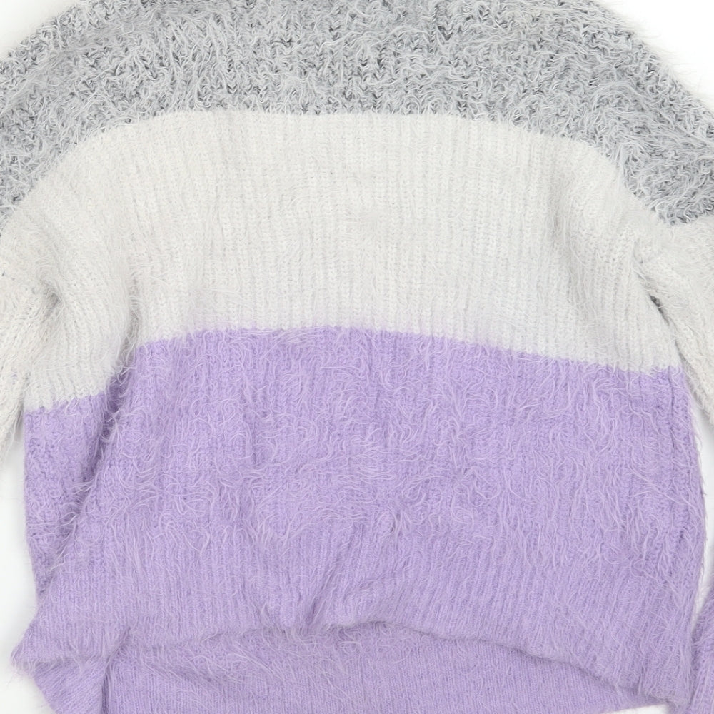 Primark Womens Purple Knit Pullover Jumper Size 10