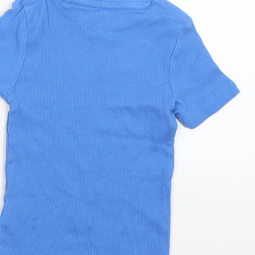 NEXT Girls Blue Basic T-Shirt Size 2-3 Years