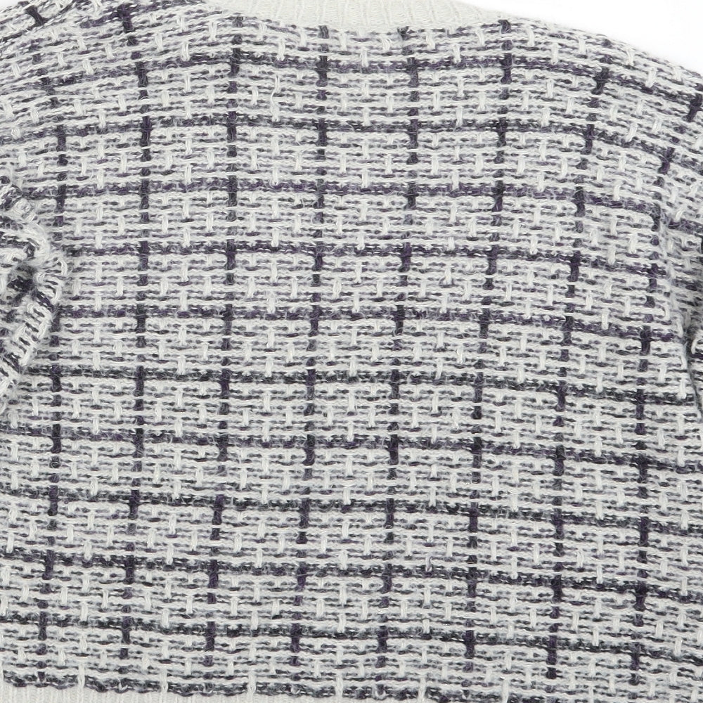 QED London Womens Blue Knit Pullover Jumper Size L