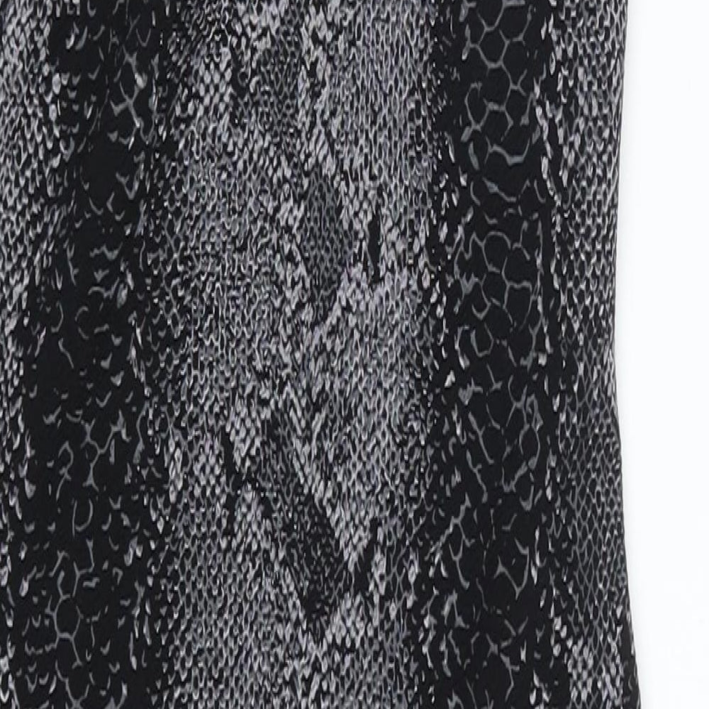 Cameo Rose Womens Grey Animal Print Bodycon Size 10