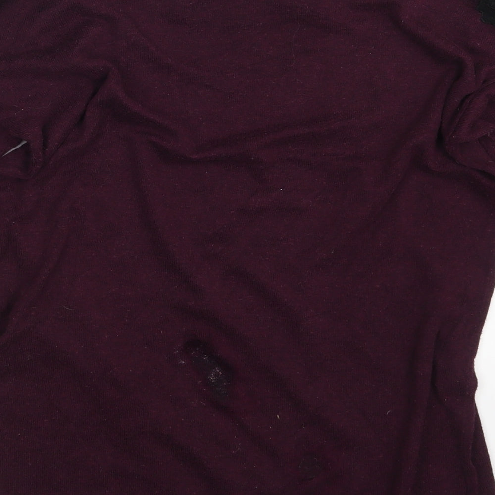Papaya Womens Purple Pullover Jumper Size 8