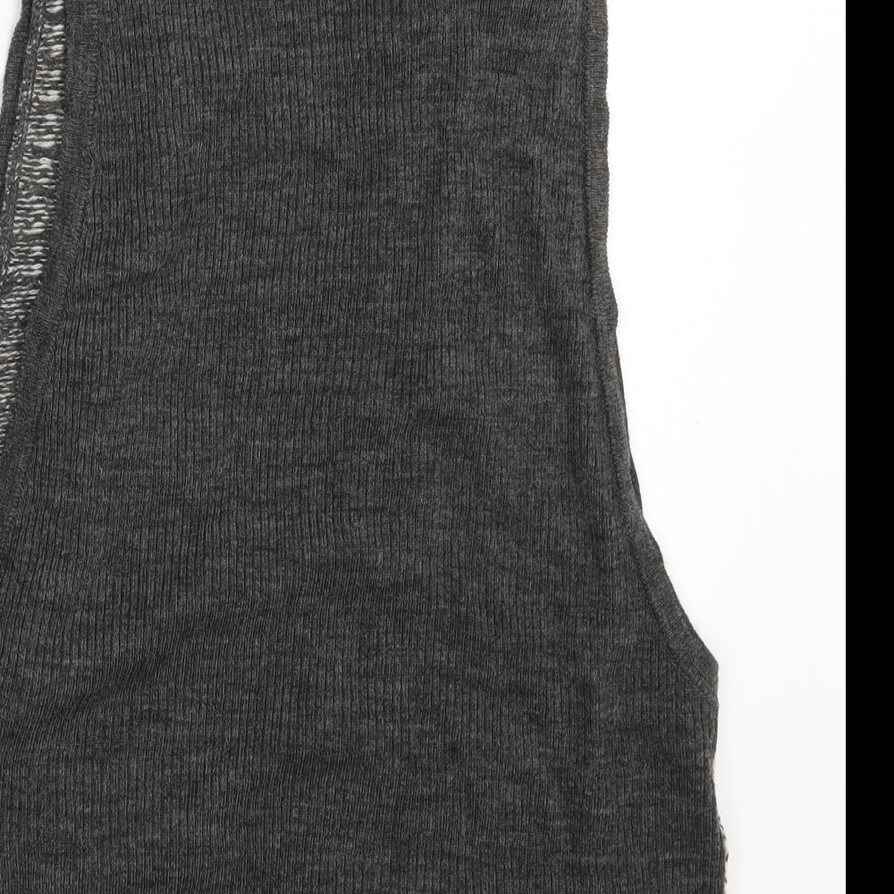 Kookai Womens Grey 3-in-1 Jacket Waistcoat One Size