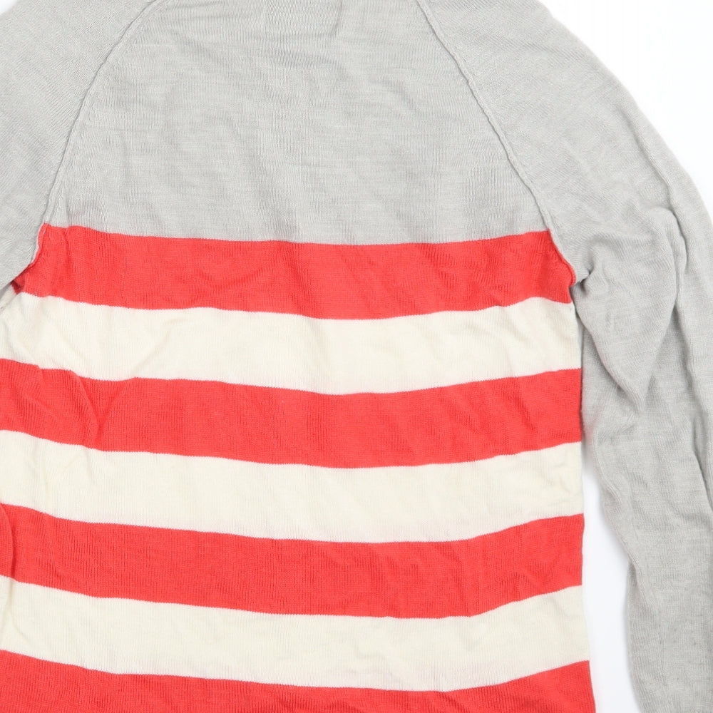 Papaya Womens Multicoloured Striped Pullover Sweatshirt Size 10