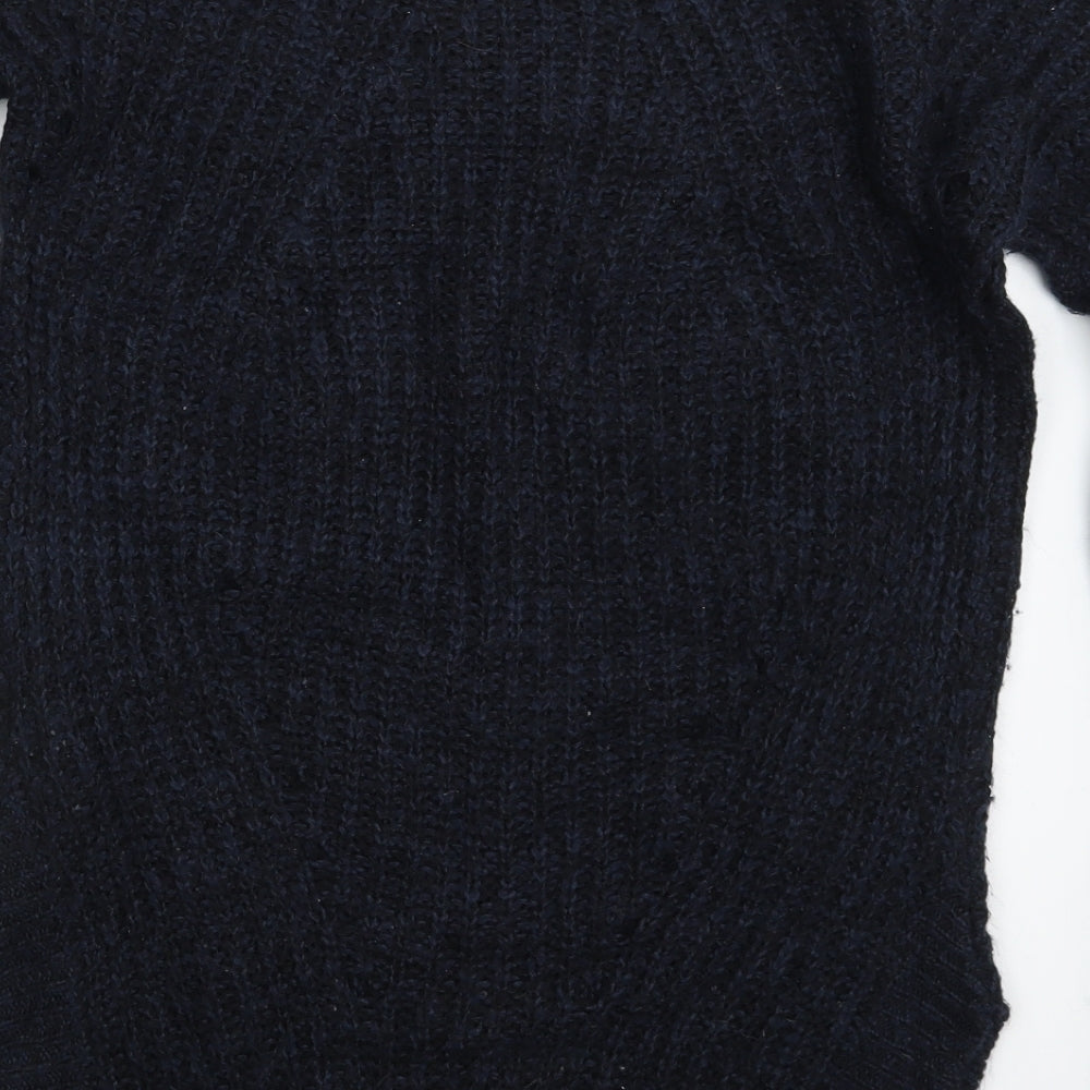 New Look Womens Blue Pullover Jumper Size S