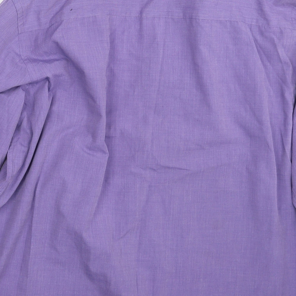 Moto Mens Purple Button-Up Size XL