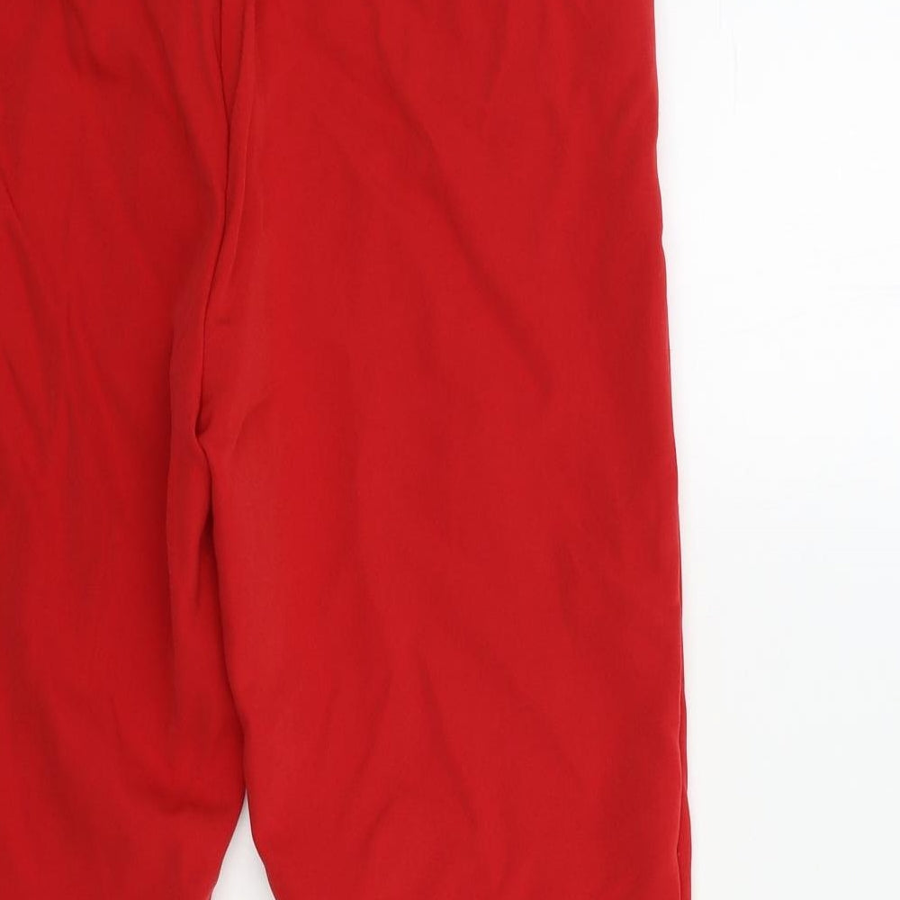 Preworn Womens Red Trousers Size 30 in L27 in