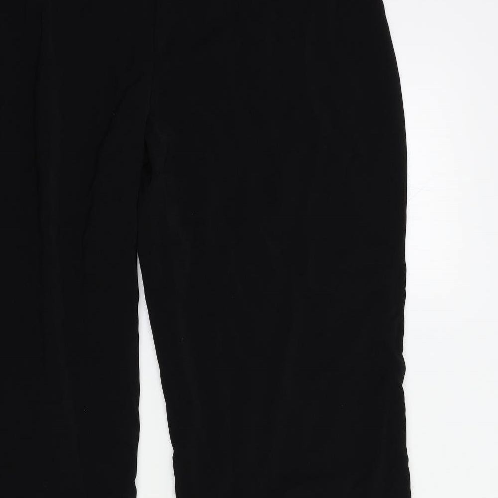 AMARANTO Womens Black Trousers Size 20 L30 in