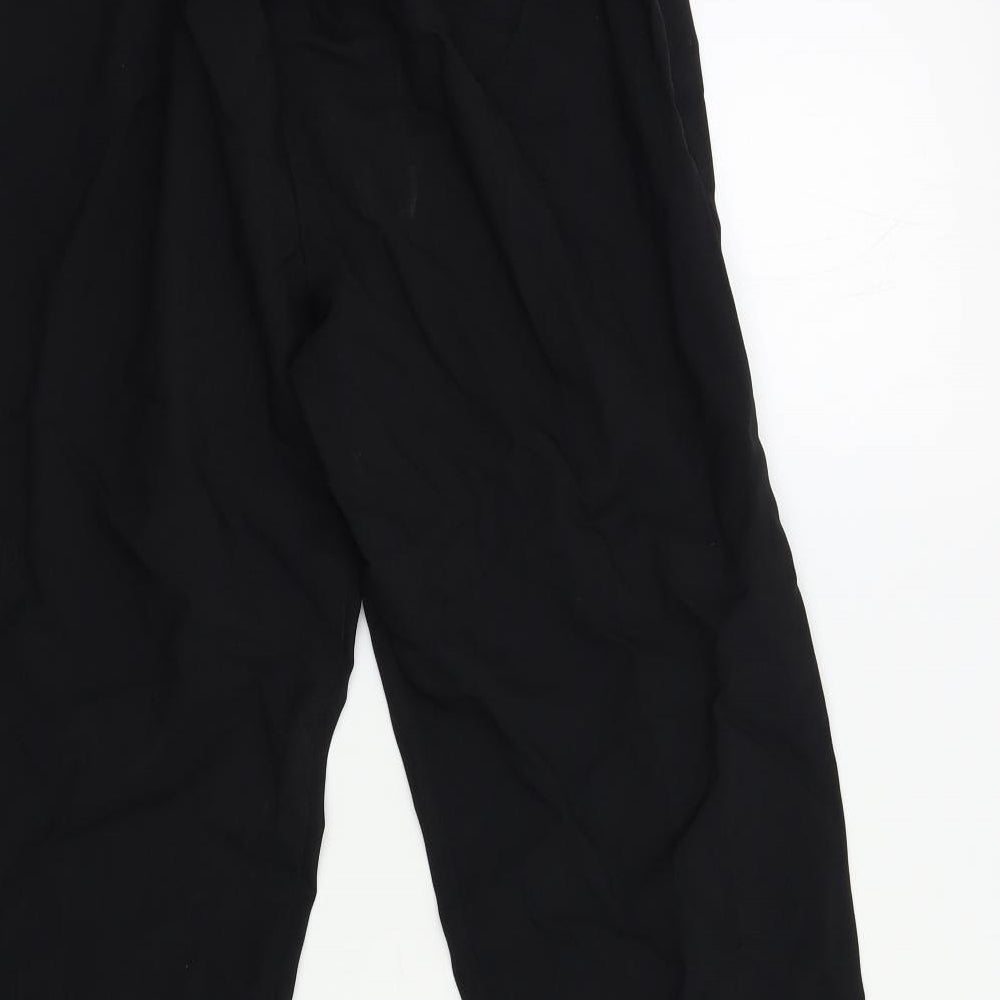 Janique Womens Black Trousers Size 12 L26 in