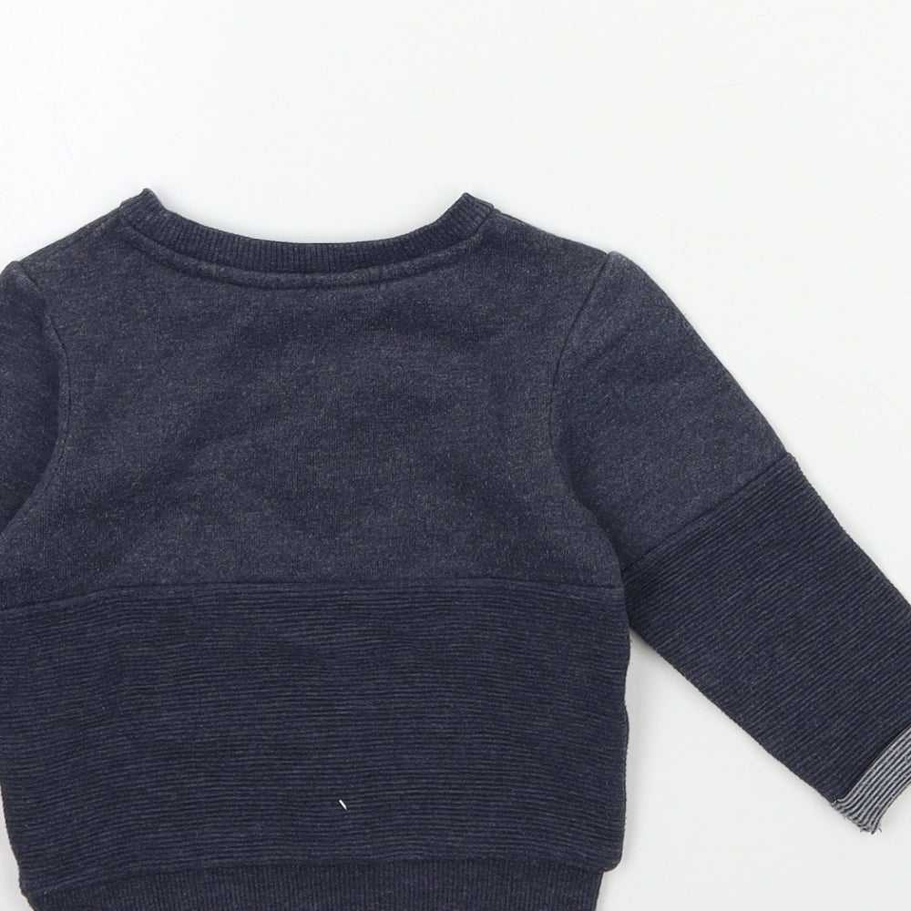 Primark Boys Grey Pullover Sweatshirt Size 9-10 Years