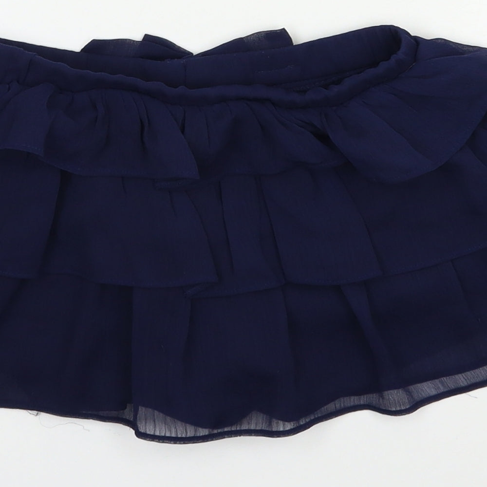Preworn Girls Blue Sailor Shorts Size 7-8 Years