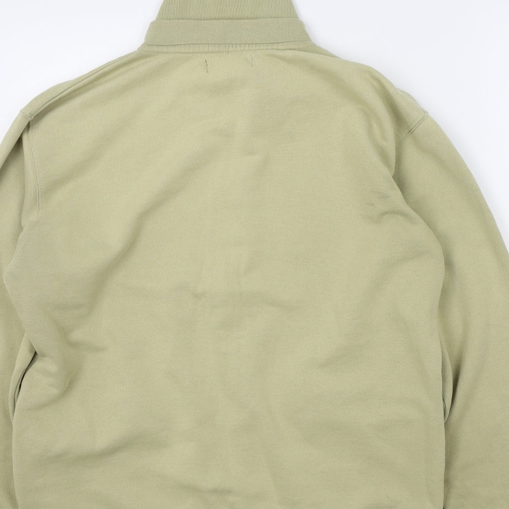 Detail Mens Beige Full Zip Jumper Size M
