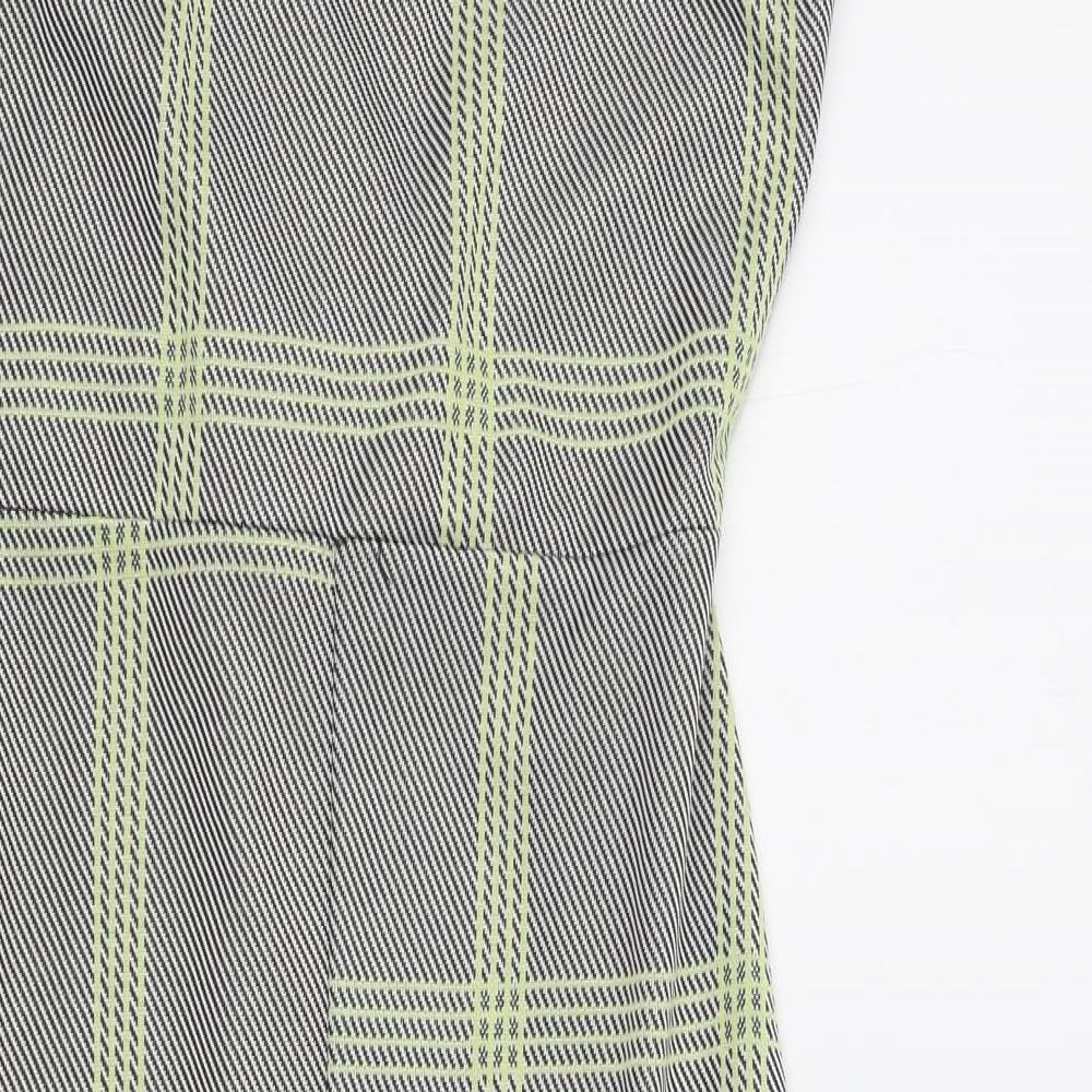 Pink Boutique Womens Black Geometric A-Line Size M