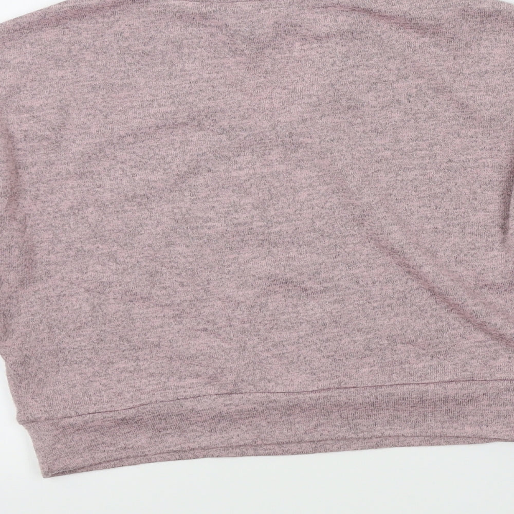 New Look Girls Pink Pullover Jumper Size 12-13 Years