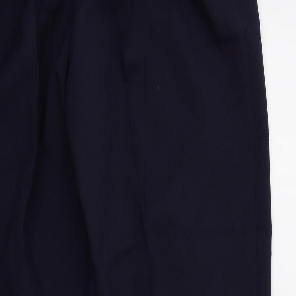 cotton works Womens Blue Trousers Size 16 L27 in