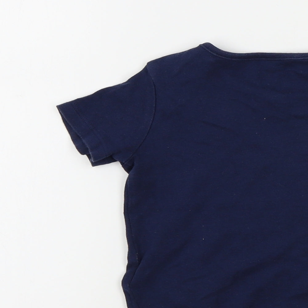 F&F Baby Blue Colourblock Basic T-Shirt Size 12-18 Months
