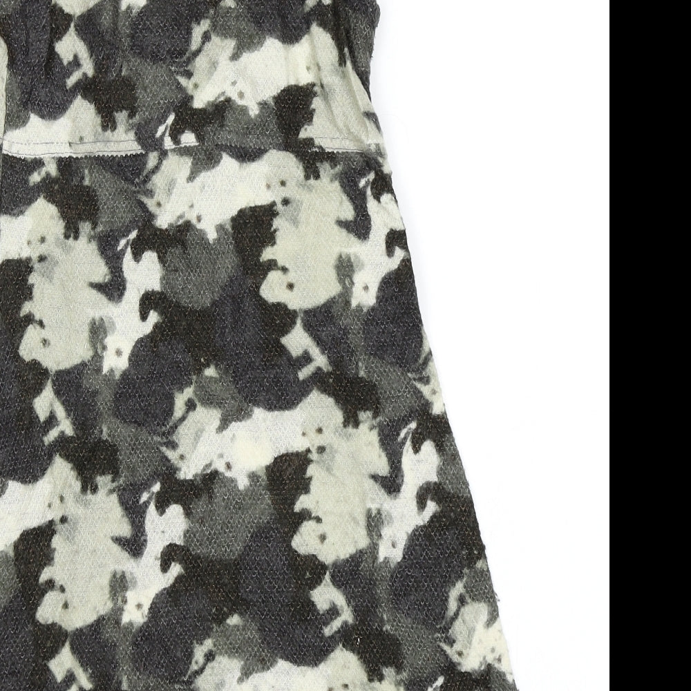 Divided Womens Green Camouflage Bodycon Size 4