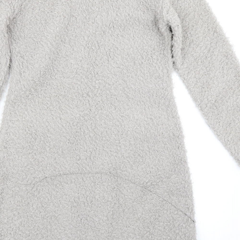 M Buaberfly Womens Grey A-Line Size L