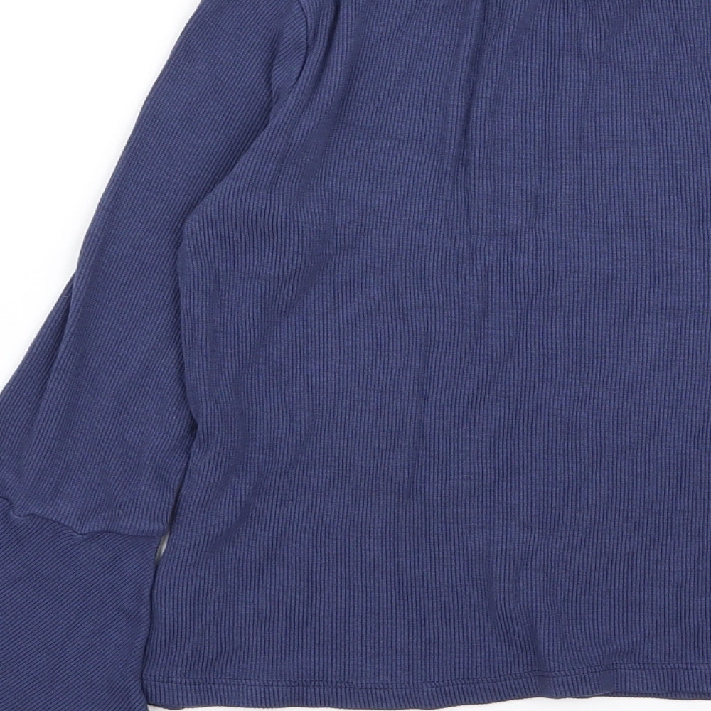 Marks & Spencer Girls Blue Basic T-Shirt Size 8-9 Years