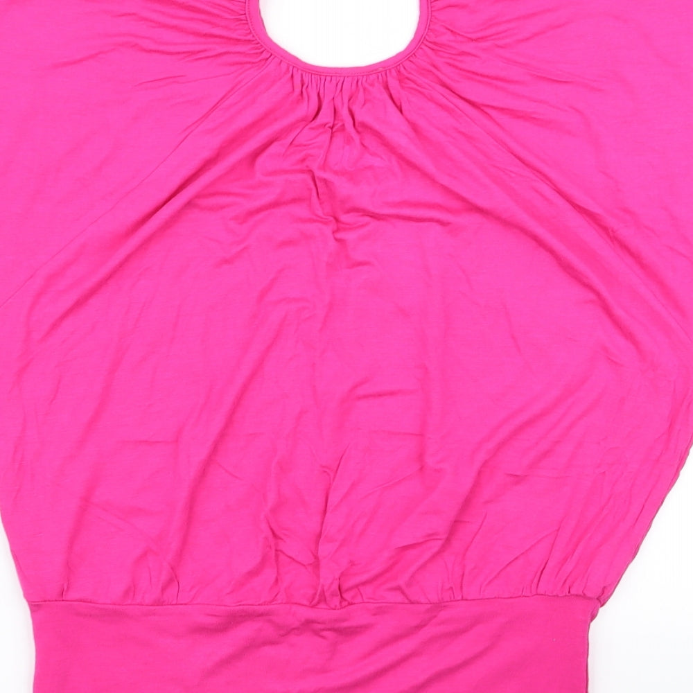 Select Womens Pink Basic T-Shirt Size 10